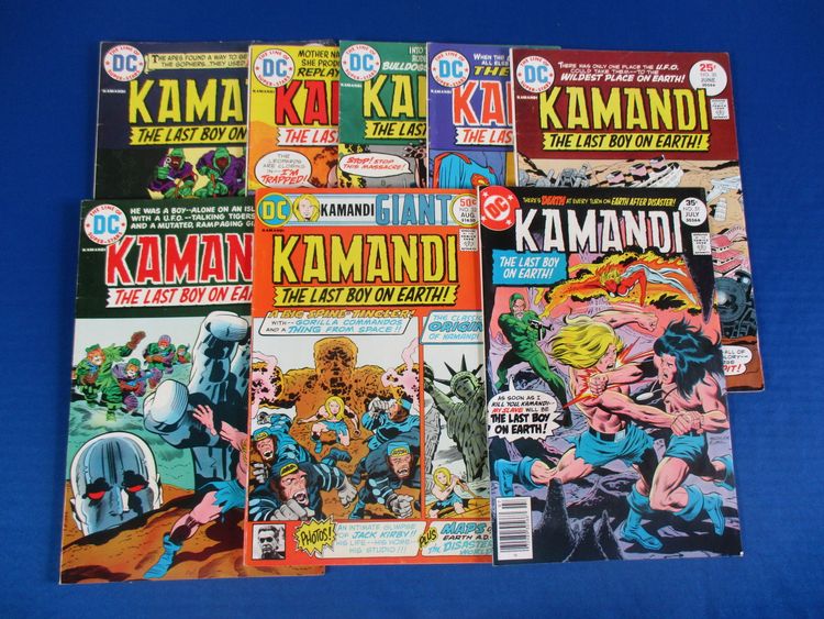 Kamandi DC Comics Lot Jack Kirby Art #17, 27-32,51 Lot of 8 Reader Condition