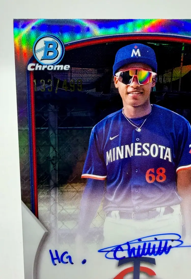 Hendry Chivilli 2023 Bowman Chrome #CPA-HC 1st Bowman AUTO Refractor /499