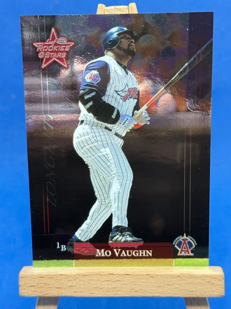 2002 Rookies & Stars Mo Vaughn #203 Longevity Foil SP /100 Los Angeles Angels A39