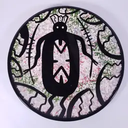 Vintage MANA Arizona Apache Tribal Southwest Decorative POTTERY DISH PLATE