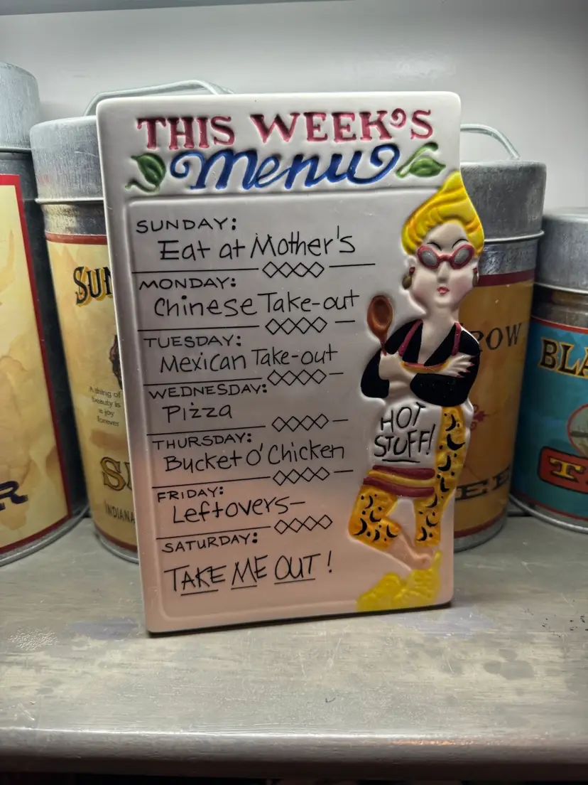 “Stretchy Pants” This Weeks Menu