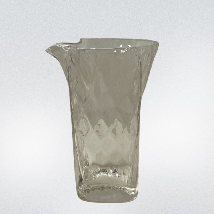 Large Clear Glass Diamond Optic Creamer Glows!