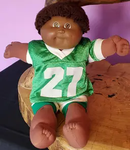 Vintage Early 1984 AA Cabbage Patch Kid In Football Player Outfit