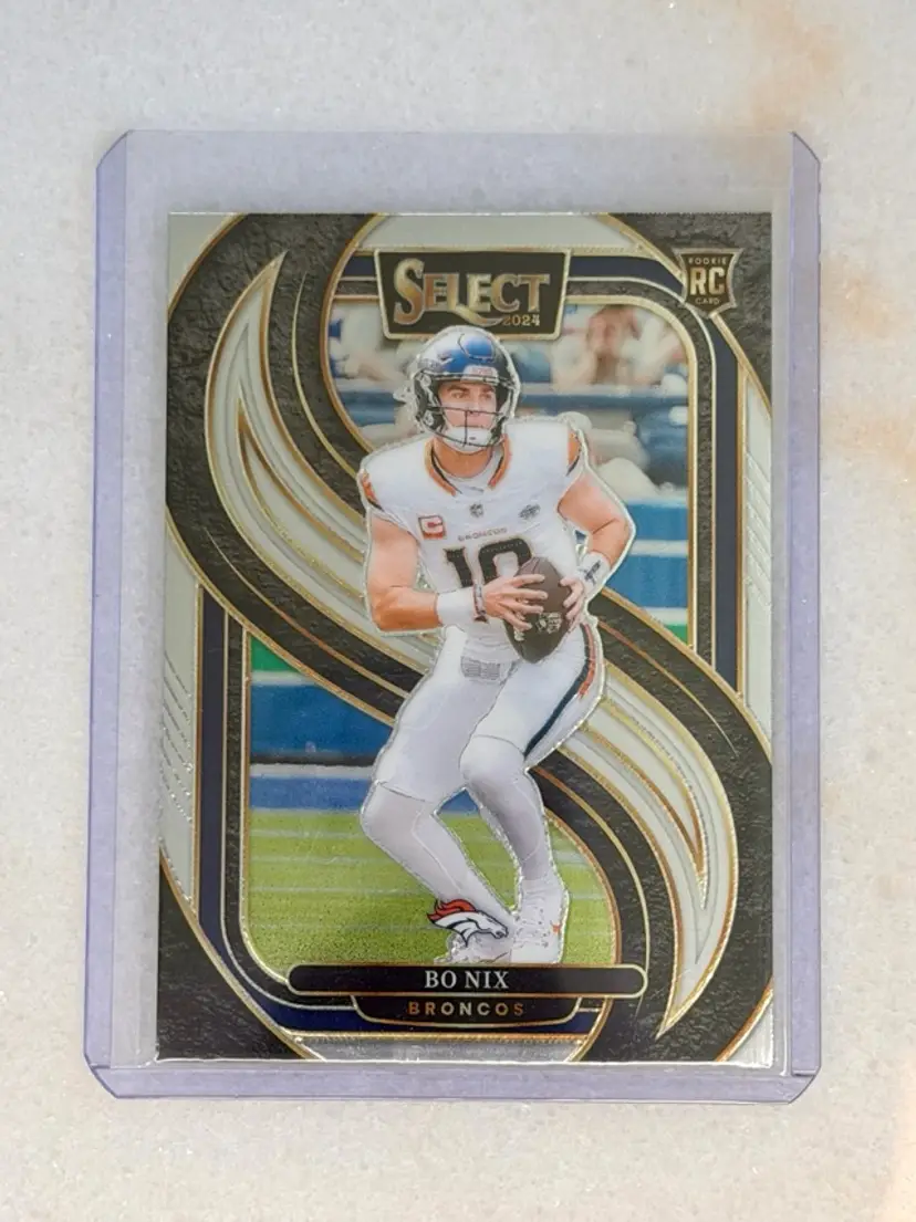 2024 Panini Select Bo Nix Silver Prizm #117 RC