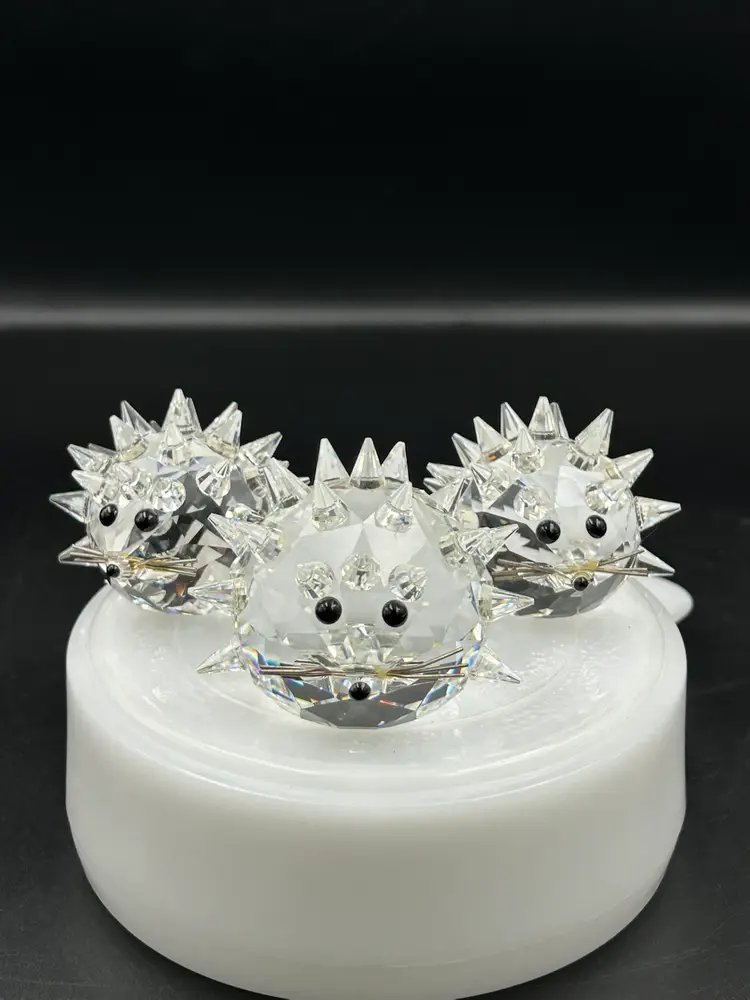 3 Swarovski hedgehog, figurines retire retired read more
