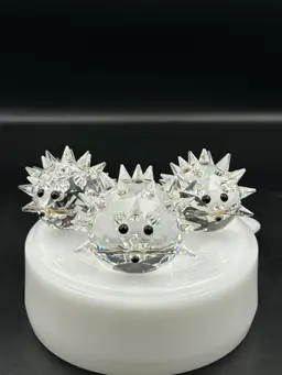 3 Swarovski hedgehog, figurines retire retired read more