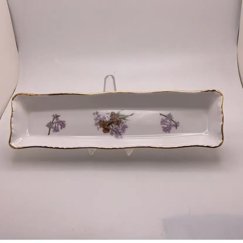 Royal Grafton Trinket Dish Fine Bone Chine Butterfly 8" x 2"