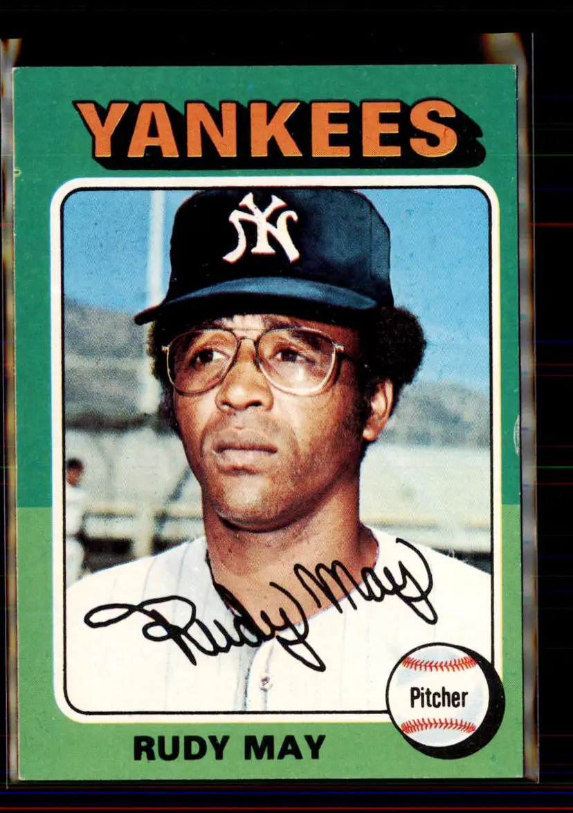Rudy May 1975 Topps #321 - New York Yankees - (pk4-219)