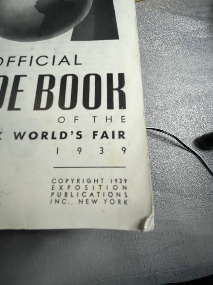 1939 New York Worlds Fair Guide