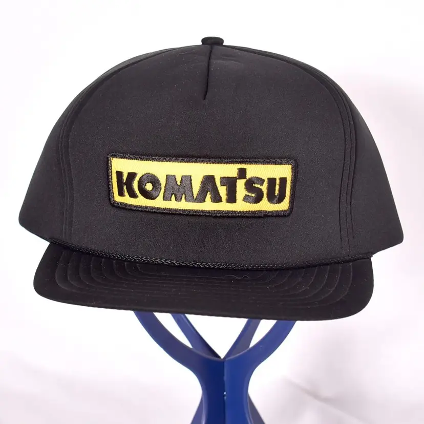 KOMAT'SU Baseball Snapback Cap Black Hat