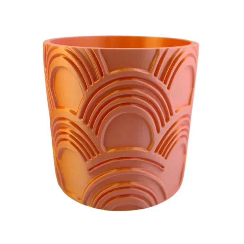 4.25 inch Aesthetic Planter in PEACHY KEEN🍑 (no drainage holes)