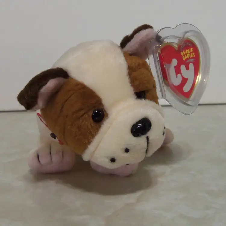 Ty Beanie Baby Huggins the Pit Bull Dog