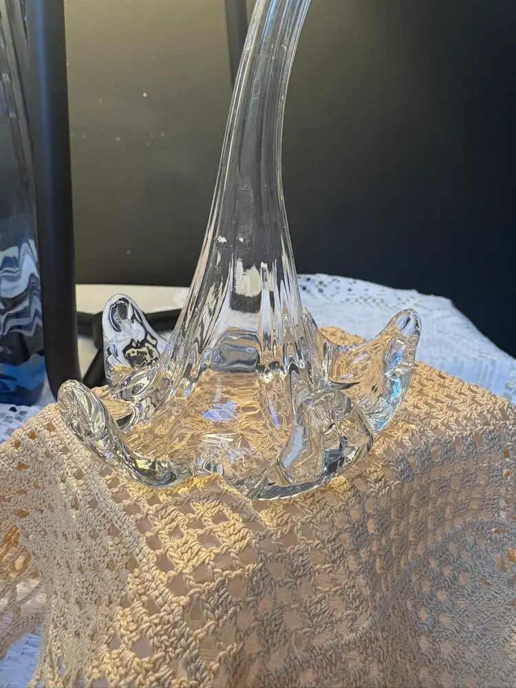 Hand Blown Vintage Glass Flower