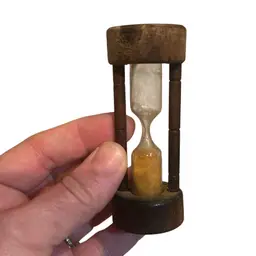 French vintage wooden and plastic hourglass ⌛️ Timer