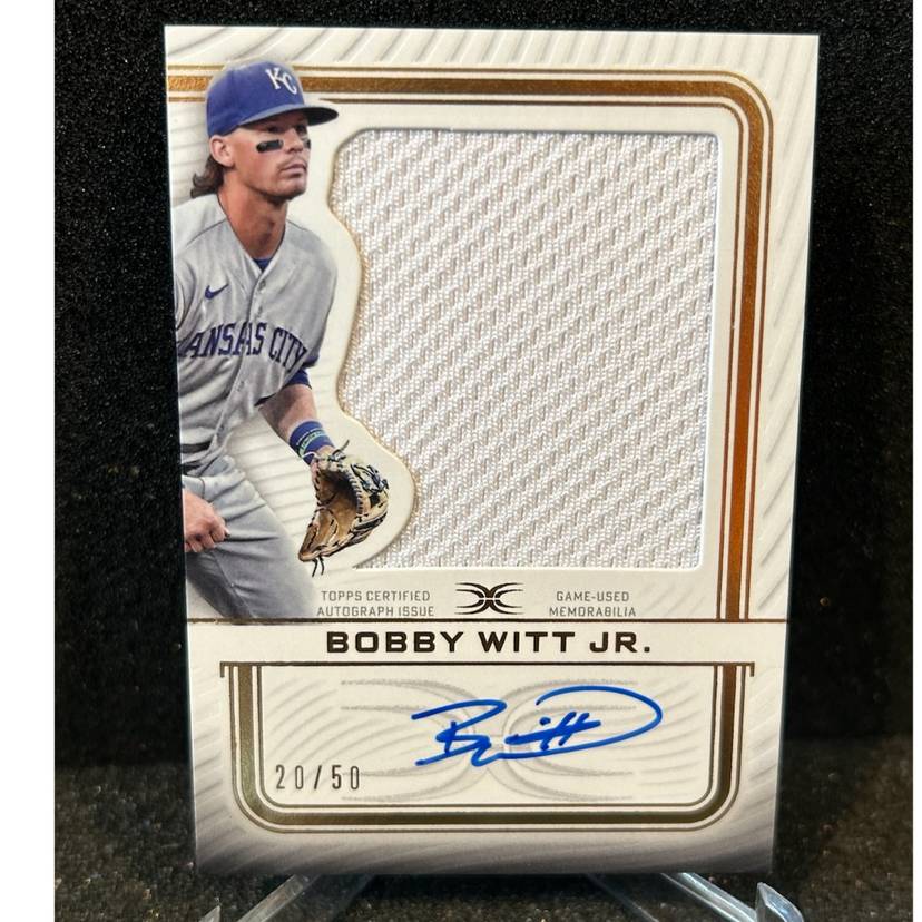 Bobby Witt Jr. Auto /50 2023 Topps Definitive Jumbo Patch Kc Royals
