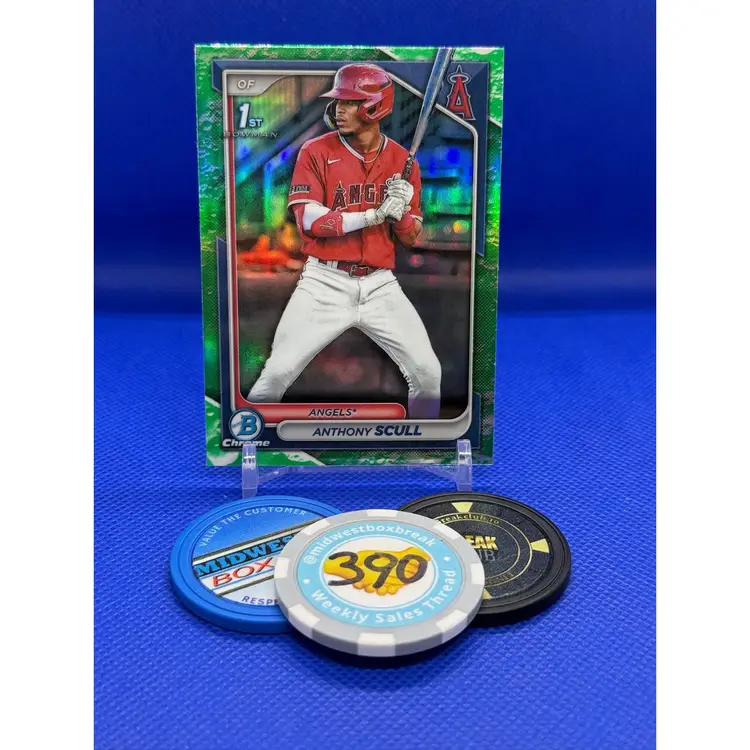 Anthony Scull - 2024 Bowman Chrome 1st - Angels - Lunar Glow