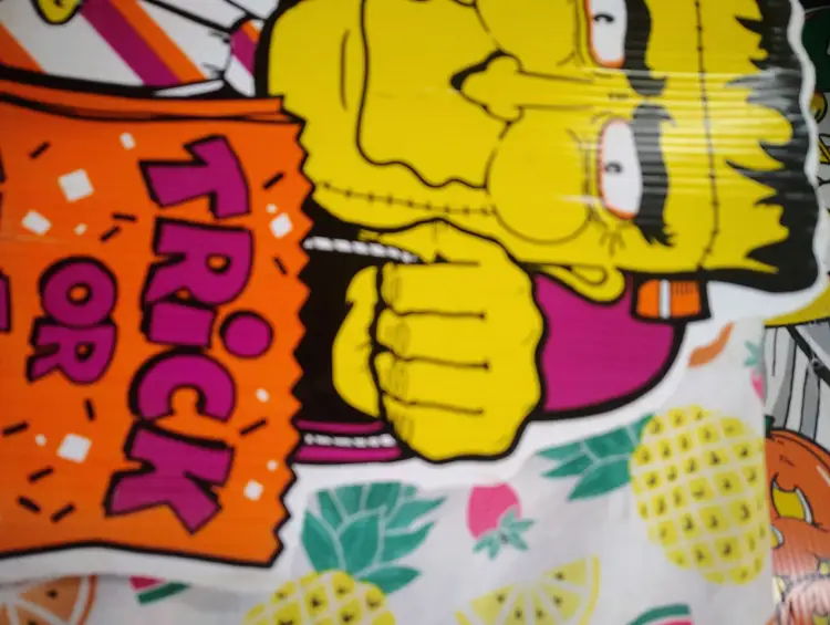 Vintage 1990s Frankenstein Trick Treat Girl Pumpkin Halloween Yard Sign Decor