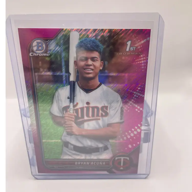 Bryan Acuna 1st Bowman Pink Speckle