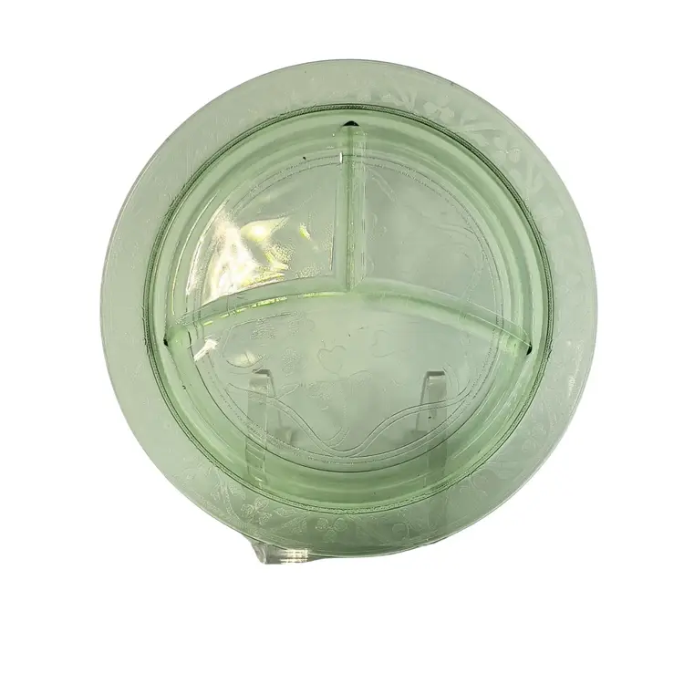 Green Glass Grill Plate
Cloverleaf Pattern
 By Hazel Atlas Glass Company. 
1930-1934 Nearly Antique!
UV Reactive Glows 






Deco Depression Era
Christmas Holiday Hosting 
Party Celebration Winter Gift
Thanksgiving Harvest Autumn Halloween Party Celebration Gift Garden Decor
Mothers Day Anniversary Birthday
Easter Spring Summer