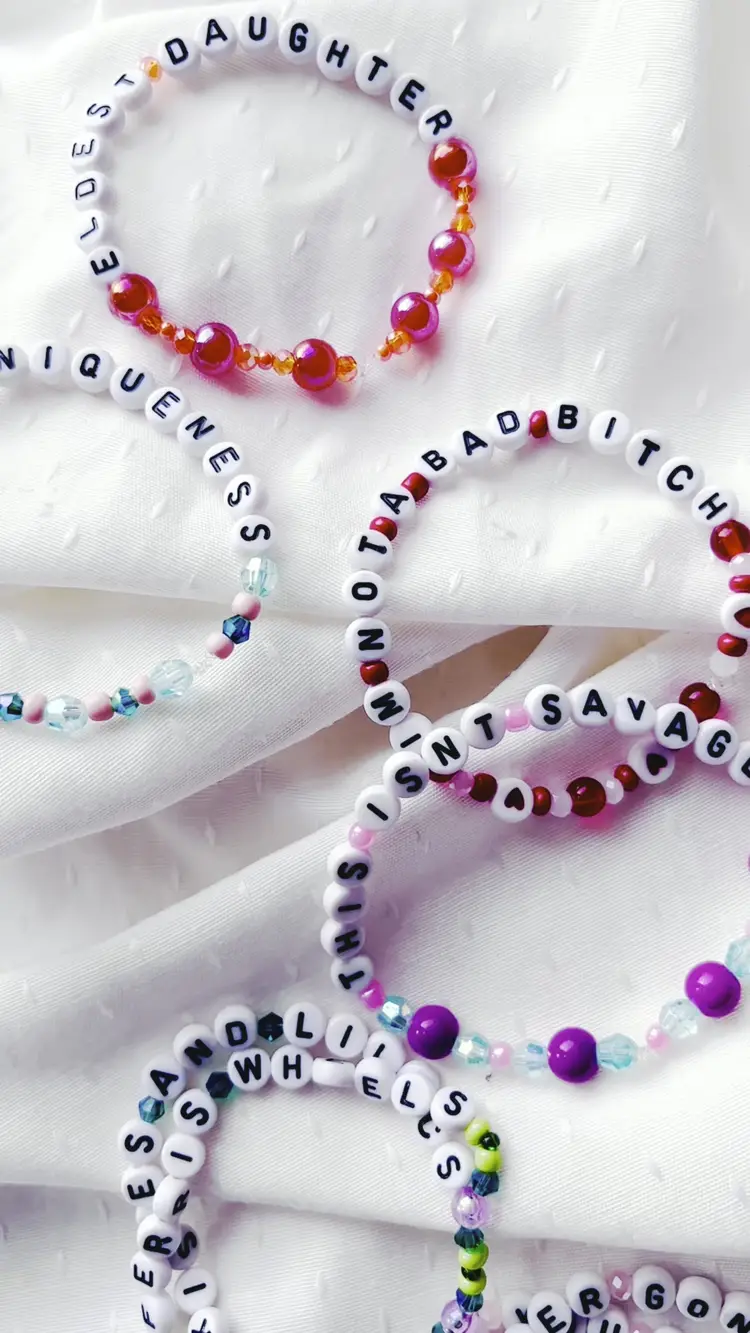 Showgirl Swiftie Beaded Friendship Bracelets - Set of 6 - Eldest Daughter