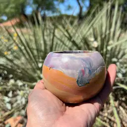 2.95” Rnbw Landslide Globe Concrete Planter