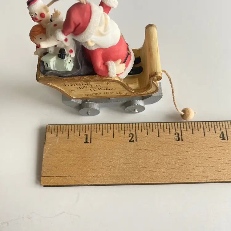 Santa in Sleigh Island of Misfit Toys Ornament 1992 Rudolph the Red-Nosed Reindeer Claymation