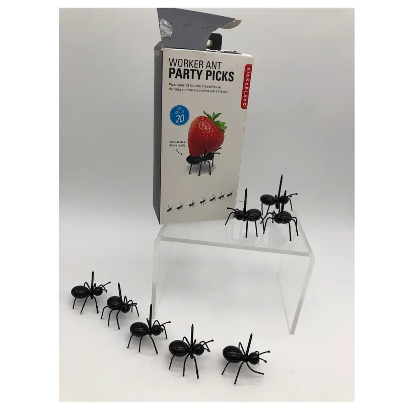 Worker Ant 🐜PICNIC Party Food Pics Kikkerland NIB set of 20 - 2 available