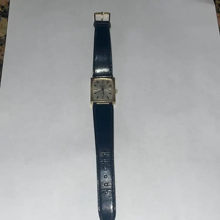 Vintage 1930’s Gruen 14k Gold 17 Jewels Rectangle Men’s Watch Serviced 23mm 16.1 Grams