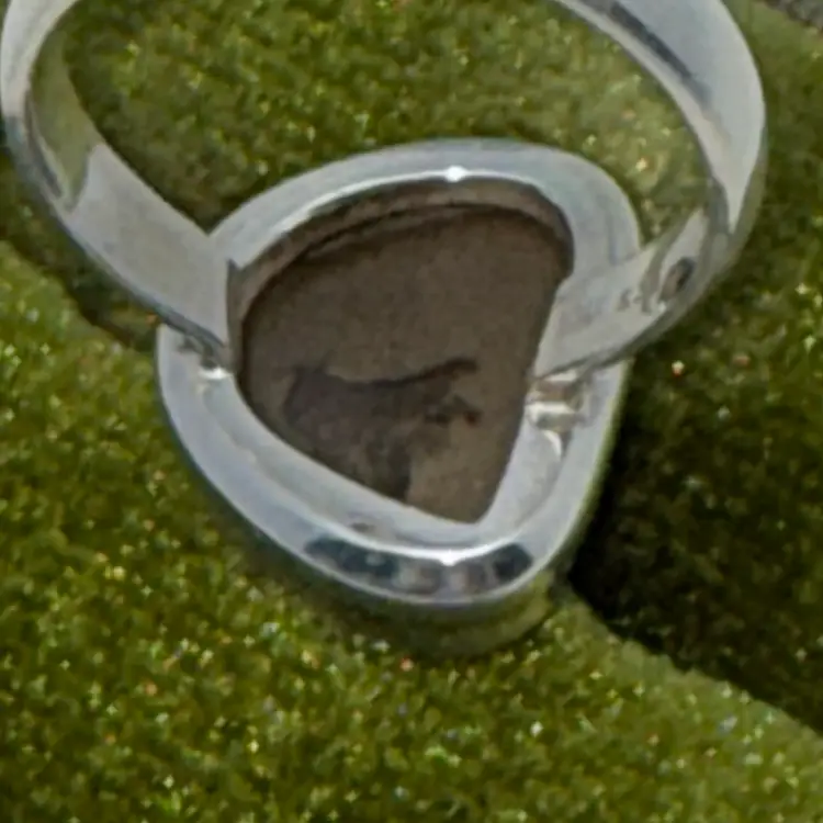 925 Ammolite Ring Size 8.5