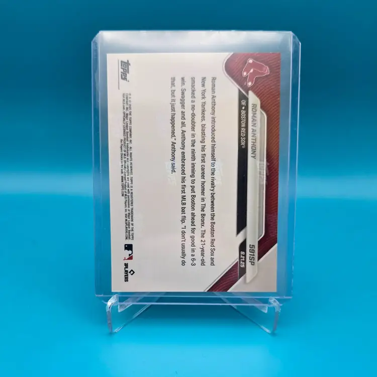 Roman Anthony SP 2025 Topps Now #591SP Call-Up Image Variation Boston Red Sox