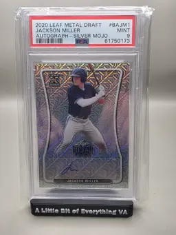 Jackson Miller 2020 Leaf Metal Draft - Silver Mojo PSA 9