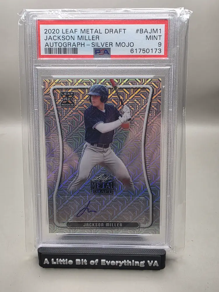 Jackson Miller 2020 Leaf Metal Draft - Silver Mojo PSA 9