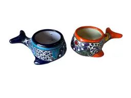 Item # 761 Talavera Whale Mini