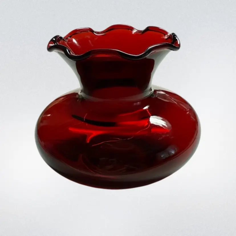 Ruby Red Vase