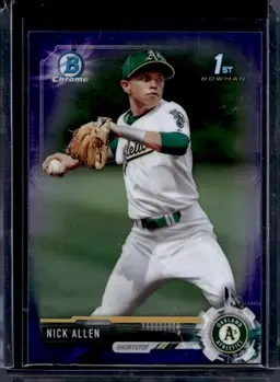 2017 Bowman Chrome #BDC-107 Nick Allen 1st Bowman Purple Refractor #64/250