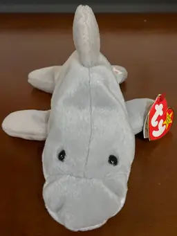Flash the Dolphin (1993) - 4th Generation Ty Beanie Baby - Sold As-Is