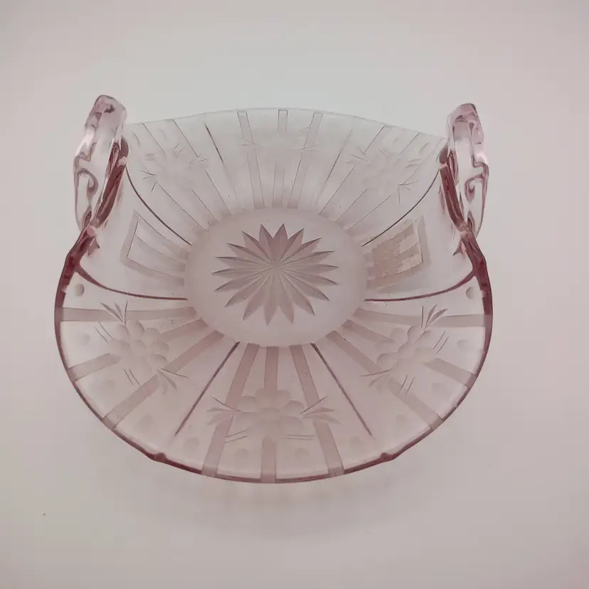 Pink depression glass