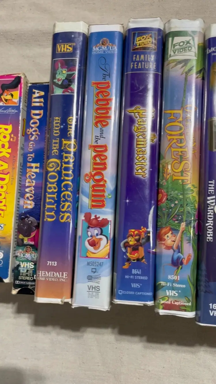 20 Animated VHS Lot