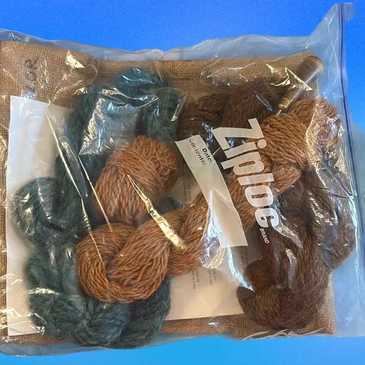 Celtic Pillow Kit Pattern On Burlap. Instructions And Thread Included. Not In Original Packing