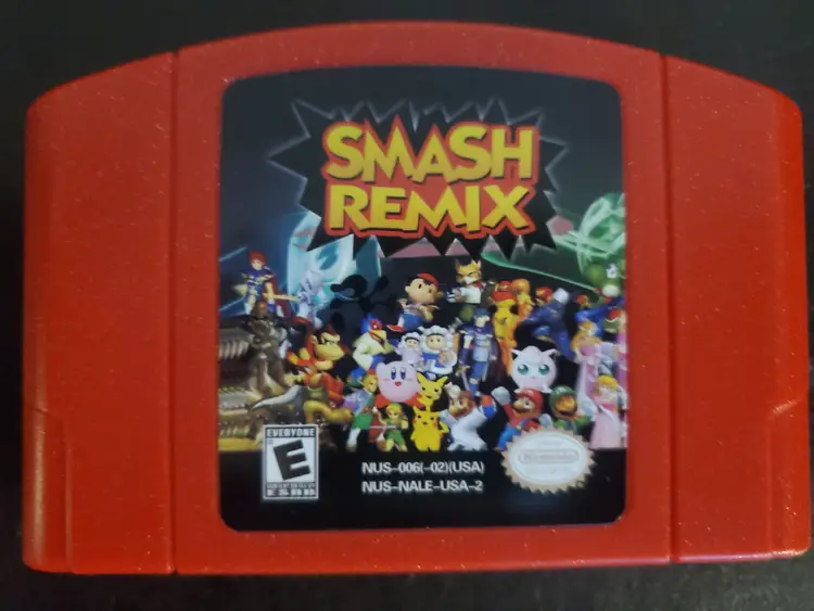 Super Smash Bros Remix N64 Nintendo 64 Video Game Cartridge