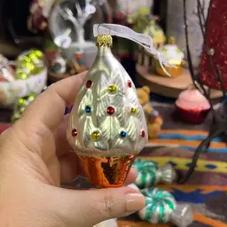 #01 - 006. Blown Glass Ornament Of A Tree