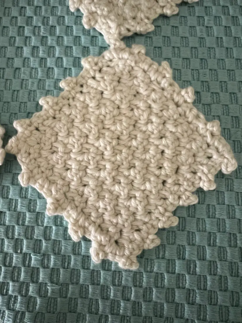 Hand crocheted Farmhouse Coasters