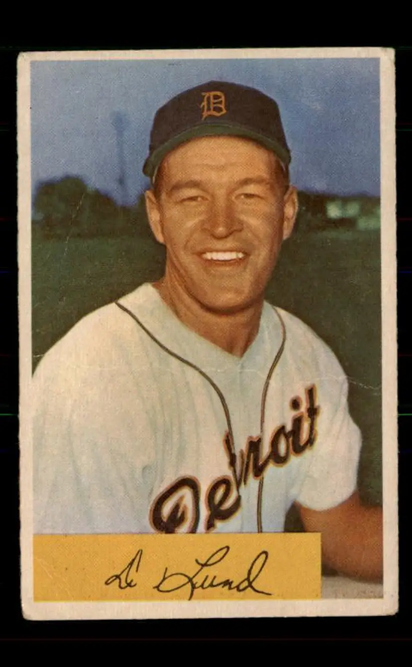1954 Bowman #87 Don Lund - (pk-tl3) - Detroit Tigers