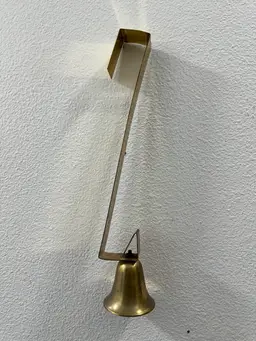 Vintage Solid Brass Bell Wreath Hangar Door Hook India