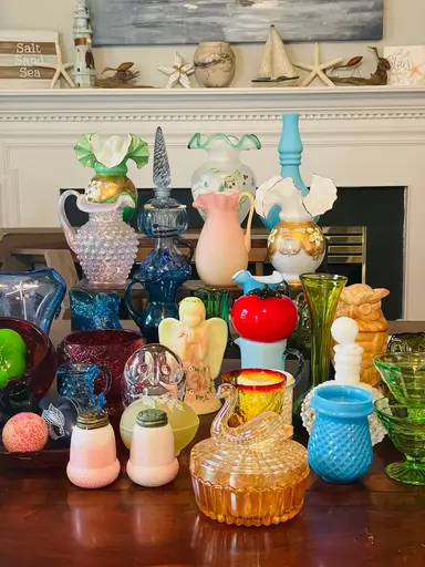 Shop The Table With Rodger And Doris. All Glass 6” And Under. 