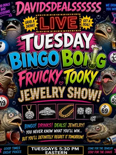 Fruicky Tooky Jewelry Bing Bong Jewelry Shoe Let’s Go