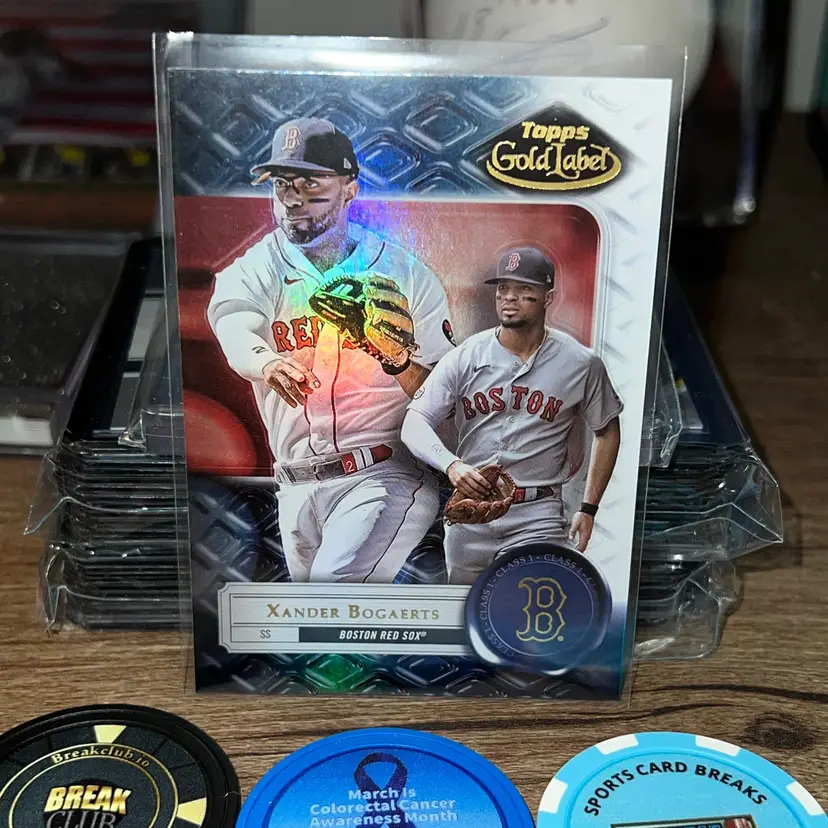 Xander Bogaerts 2022 Topps Gold Label Class 1 Boston Red Sox