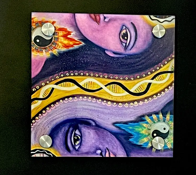 Integration: Balance & Flow - (8x8 in) Fine Art Print on Acrylic, Ready To Hang