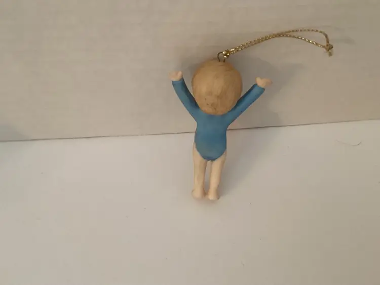 Enesco Vtg Porcelain little gymnist 1985