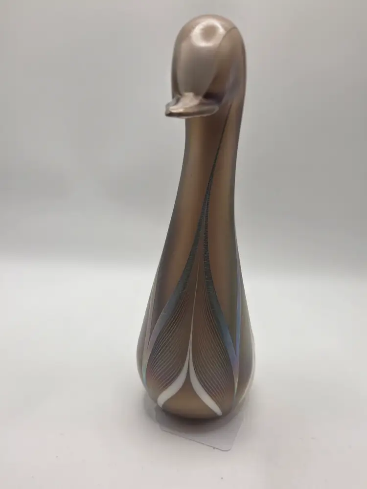 Stuart Abelman Pulled Feather Glass Bird